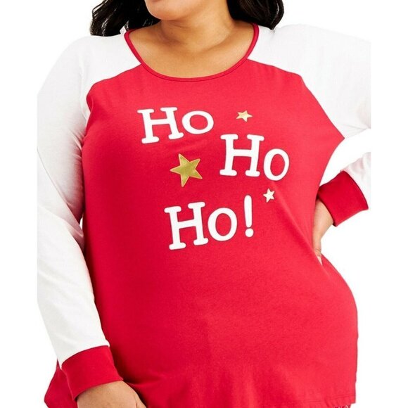 Macys Family PJs Medium Christmas Ho Ho Ho Top 814 - Picture 1 of 7